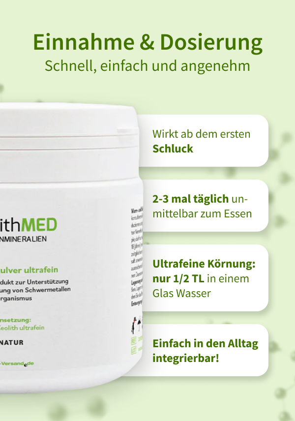 ZeolithMED Detox-Pulver ultrafein 200g, Medizinprodukt mit CE-Zertifikat