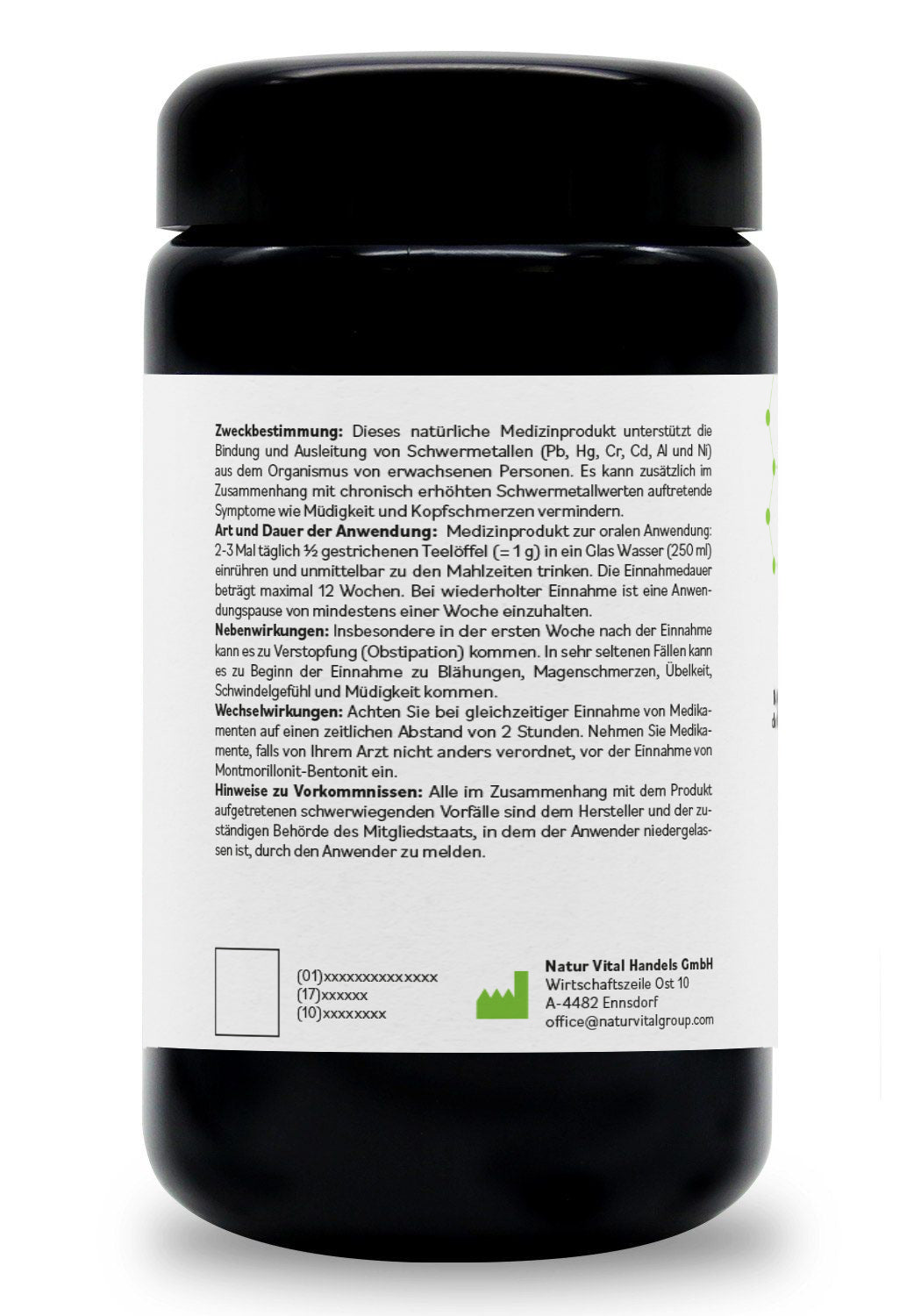 BentonitMED detox powder 200g in a Miron violet glass, medical device with CE certificate (17) 4.76/5.00