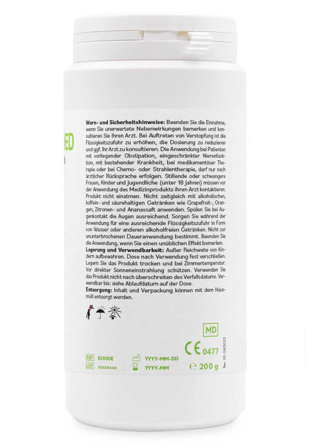 BentonitMED detox powder 200g, medical device with CE certificate