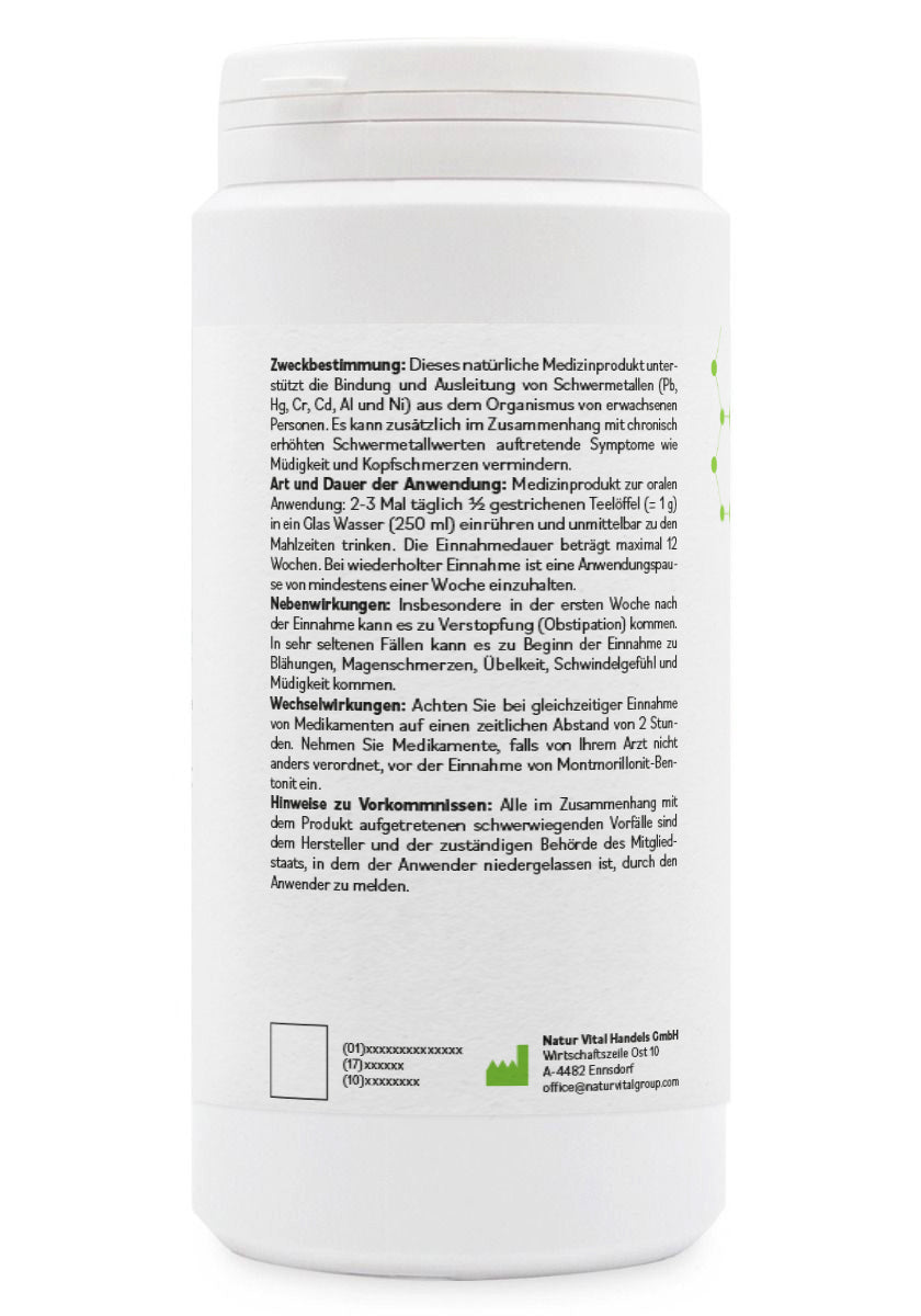 BentonitMED detox powder 200g, medical device with CE certificate