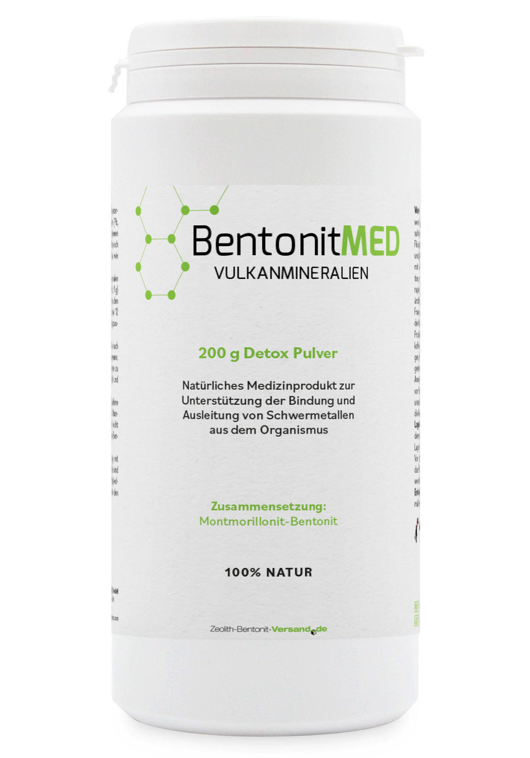BentonitMED detox powder 200g, medical device with CE certificate