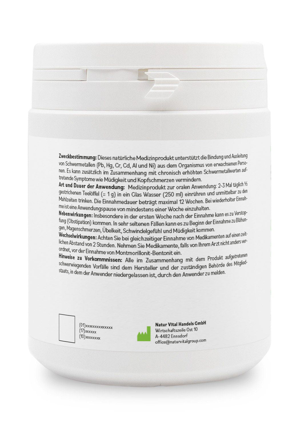 BentonitMED polvo detox 400g, producto sanitario con certificado CE