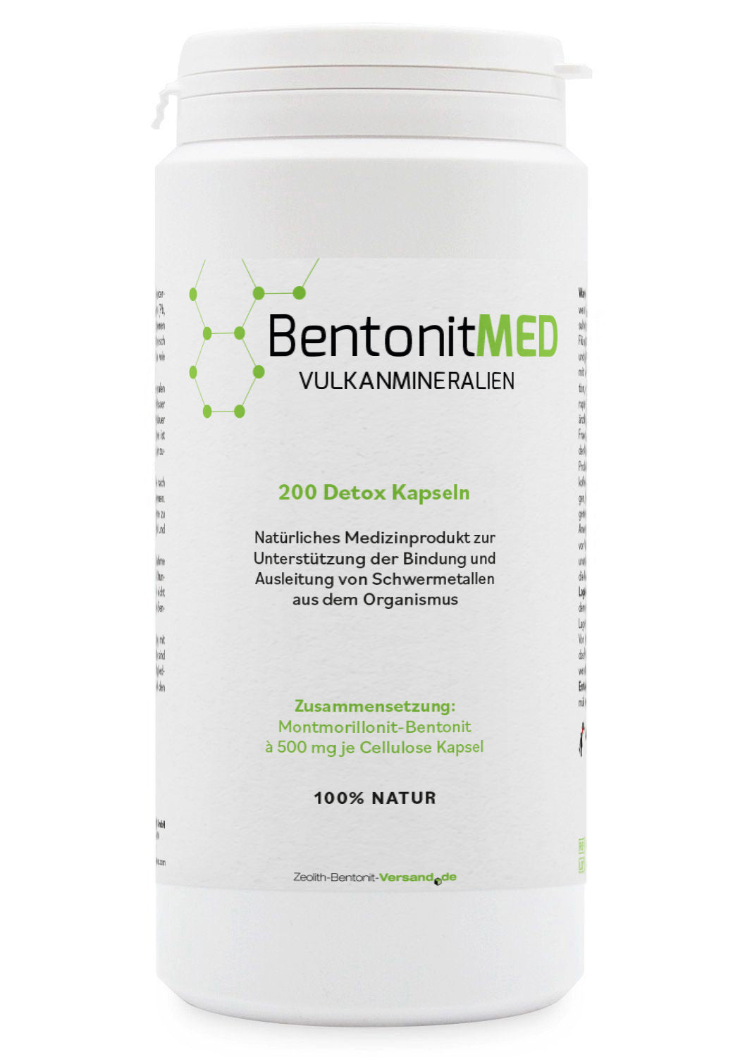 BentonitMED 200 detox capsules, medical device with CE certificate