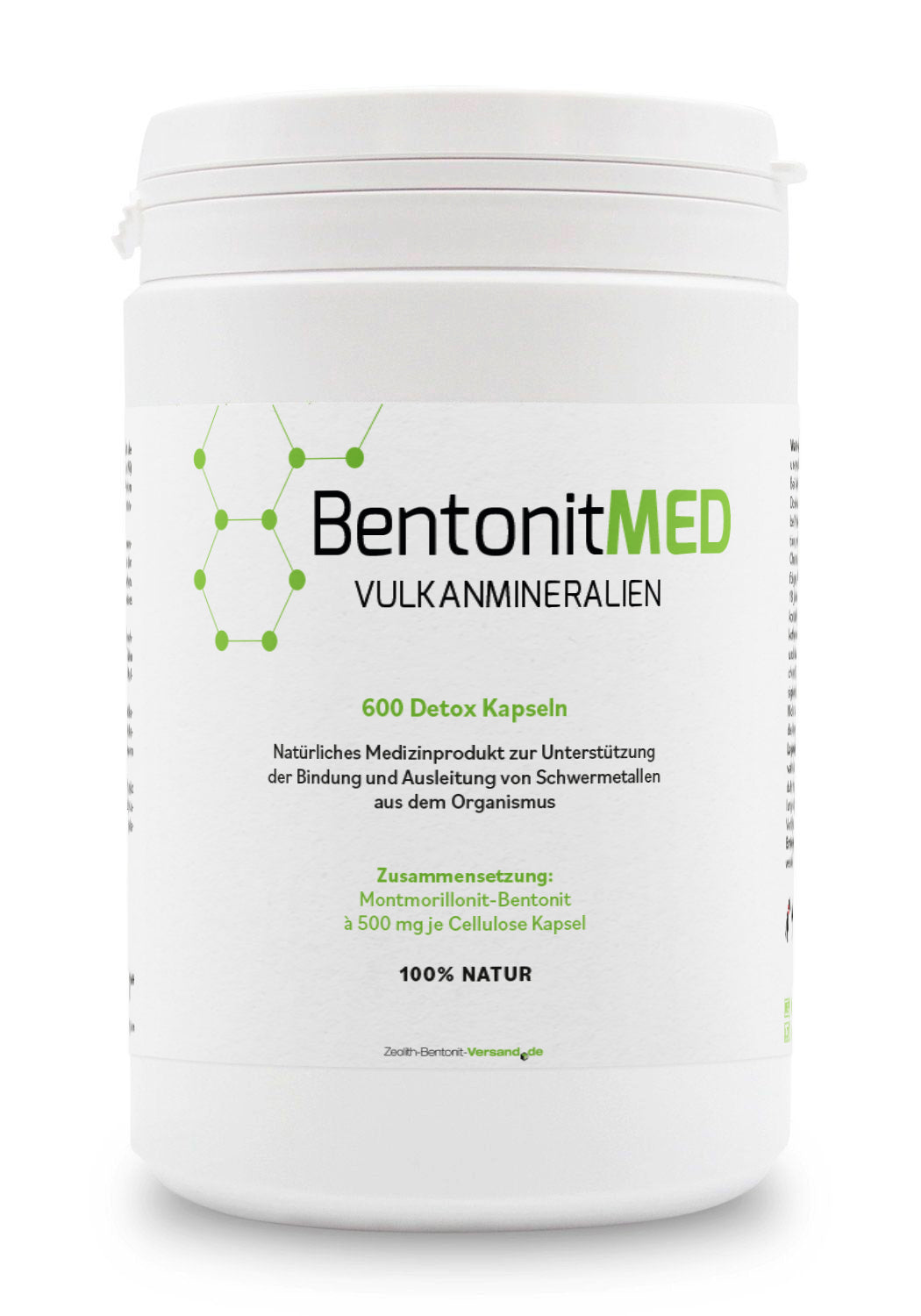 BentonitMED 600 capsule detox, dispositivo medico con certificato CE