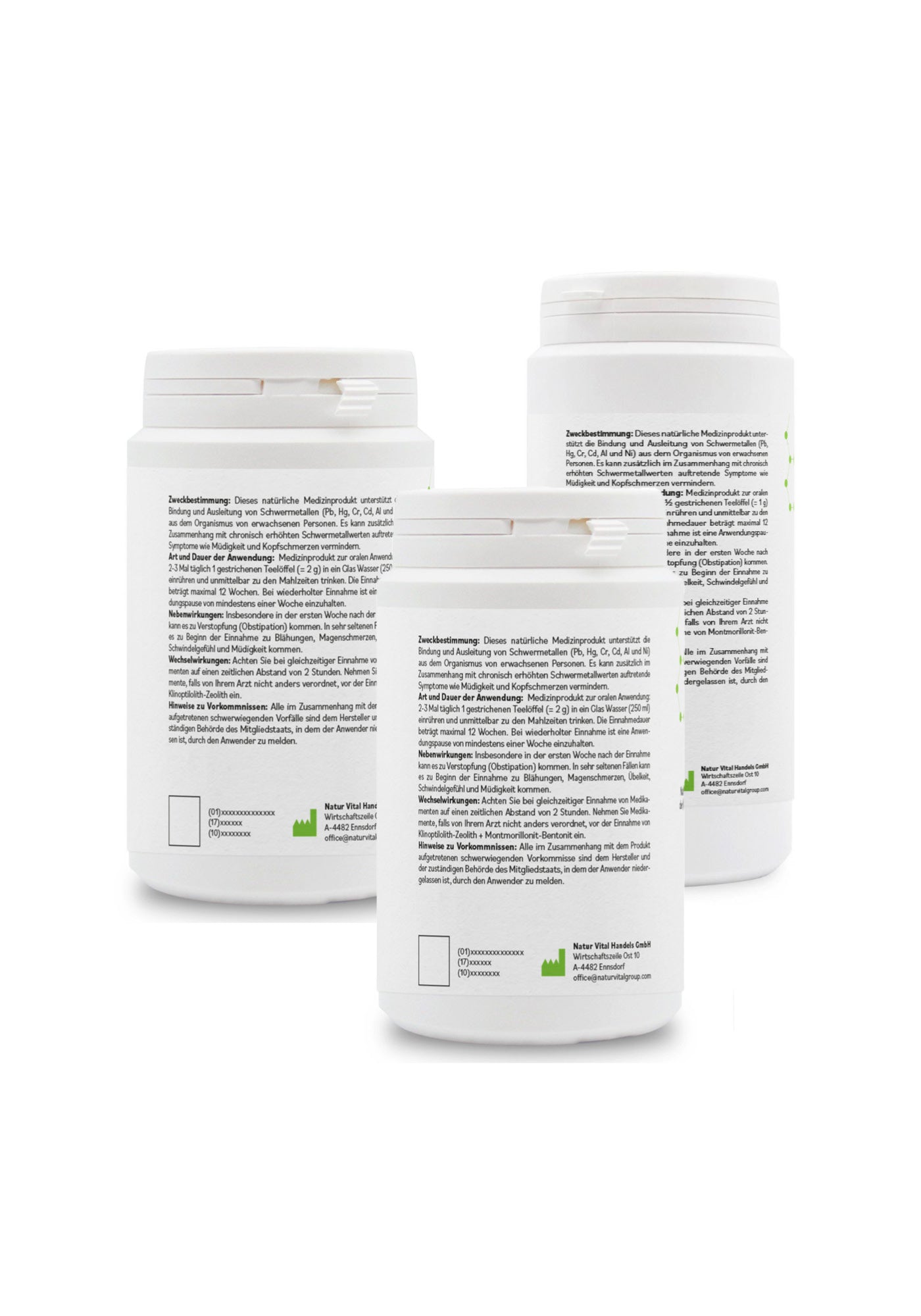 Test-Set detox-powder 600g, medical device with CE certificate