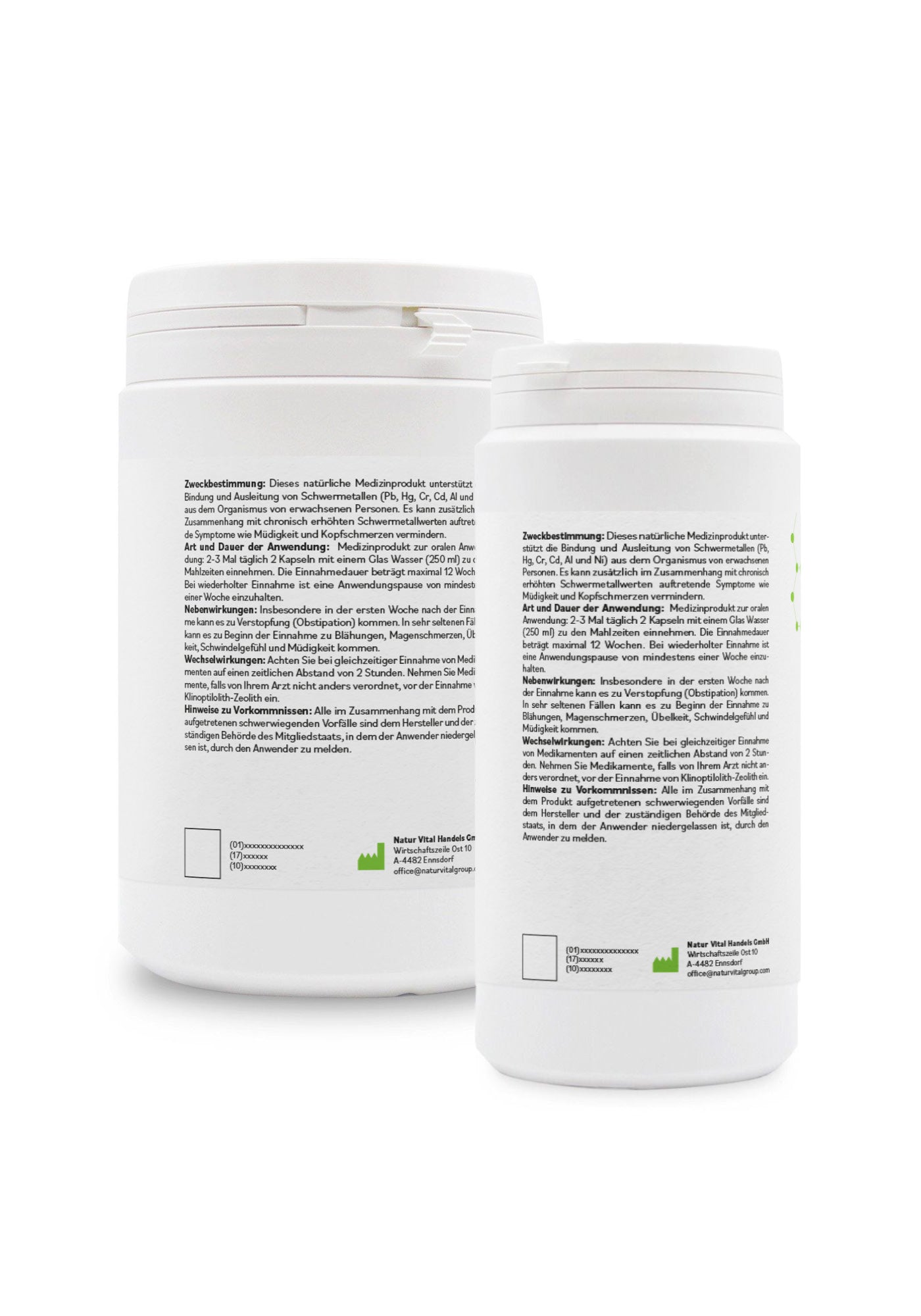 ZeolithMED 200 + 600 detox capsules in a bundle, medical devices with CE certificate