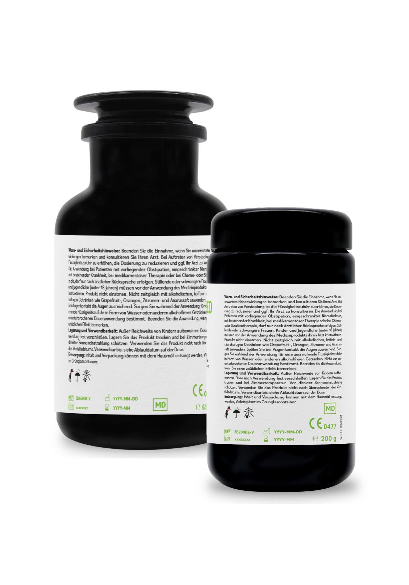 ZeoBent Detox-Pulver 200g + 650g im Sparpack, Medizinprodukt mit CE-Zertifikat