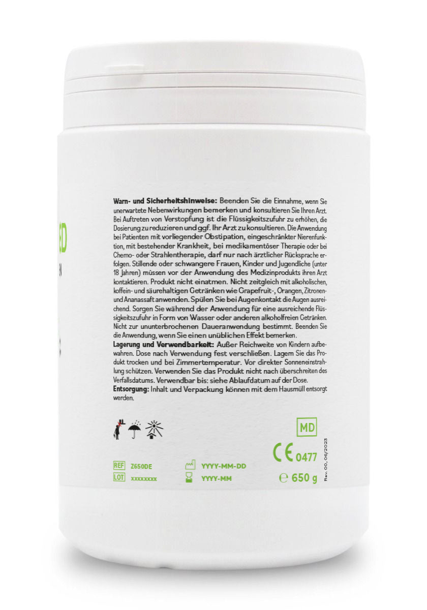 ZeolithMED Detox-Pulver 650g, Medizinprodukt mit CE-Zertifikat