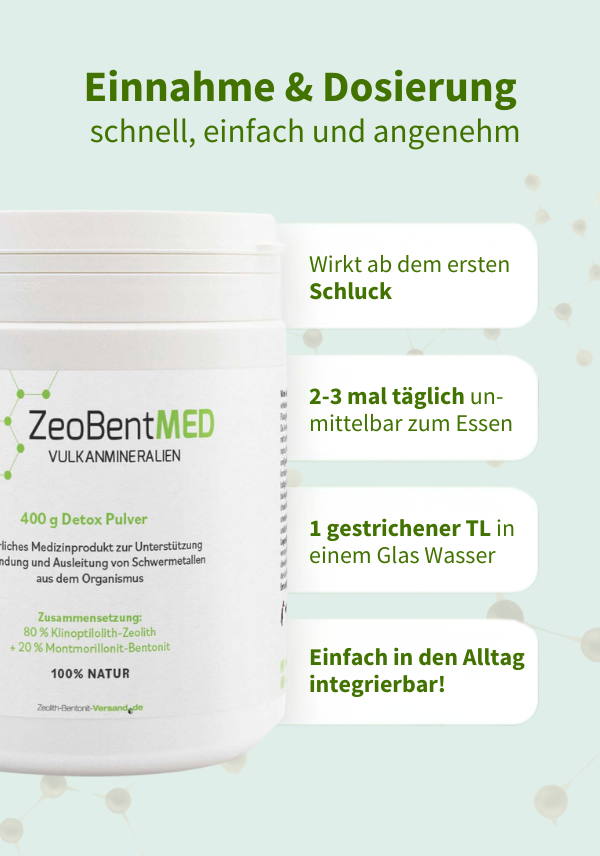 ZeoBentMED polvere detox 400g, dispositivo medico con certificato CE