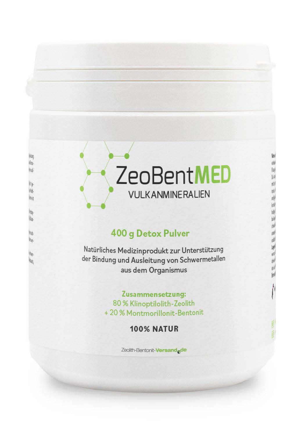 ZeoBentMED detox powder 400g, medical device with CE certificate