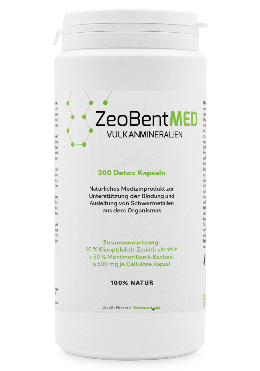 ZeoBentMED 200 capsule detox, dispositivo medico con certificato CE