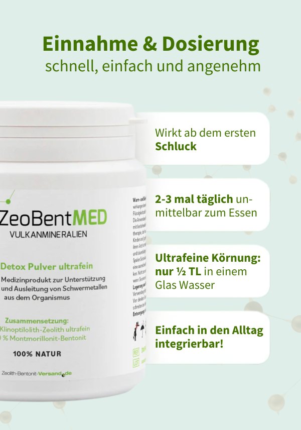 ZeoBentMED detox powder ultra-fine 60g, medical device with CE certificate