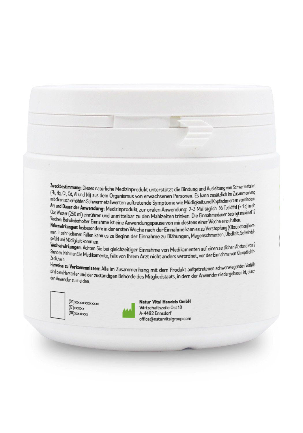 ZeolithMED Detox-Pulver ultrafein 200g, Medizinprodukt mit CE-Zertifikat