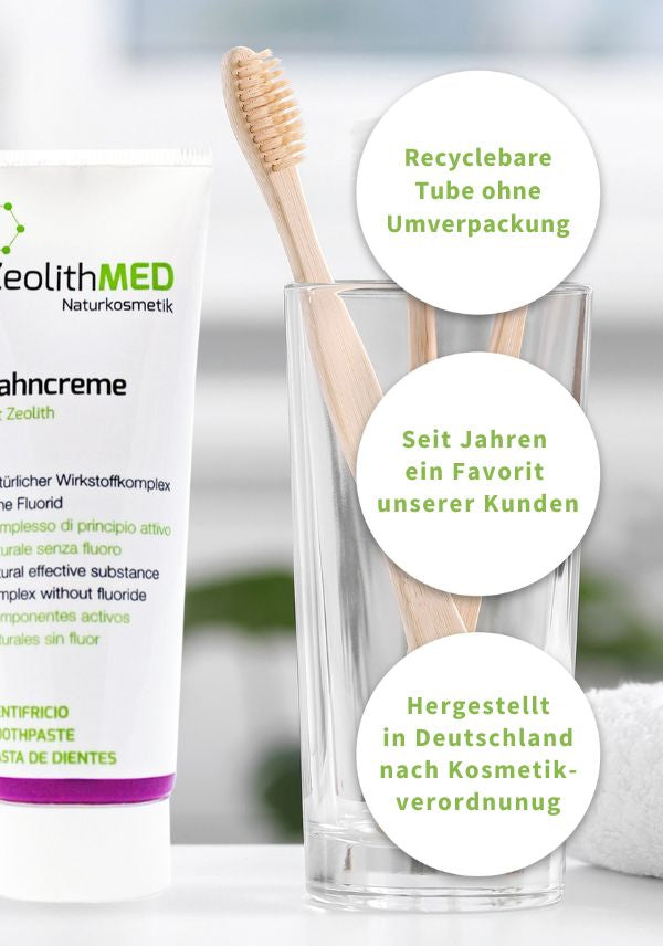 Zeolite Toothpaste 75ml, Fluoride-Free Toothpaste, with Xylitol