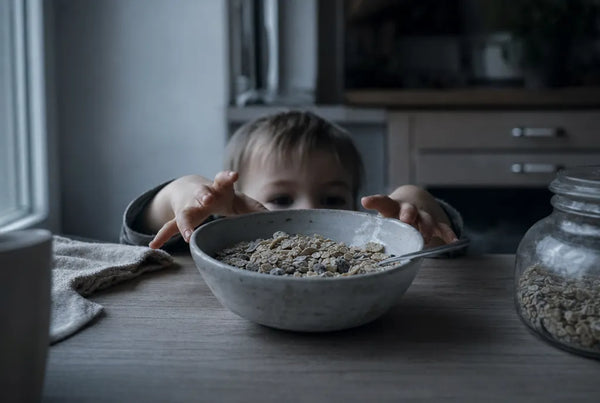 Enfant et muesli cadmium alimentation