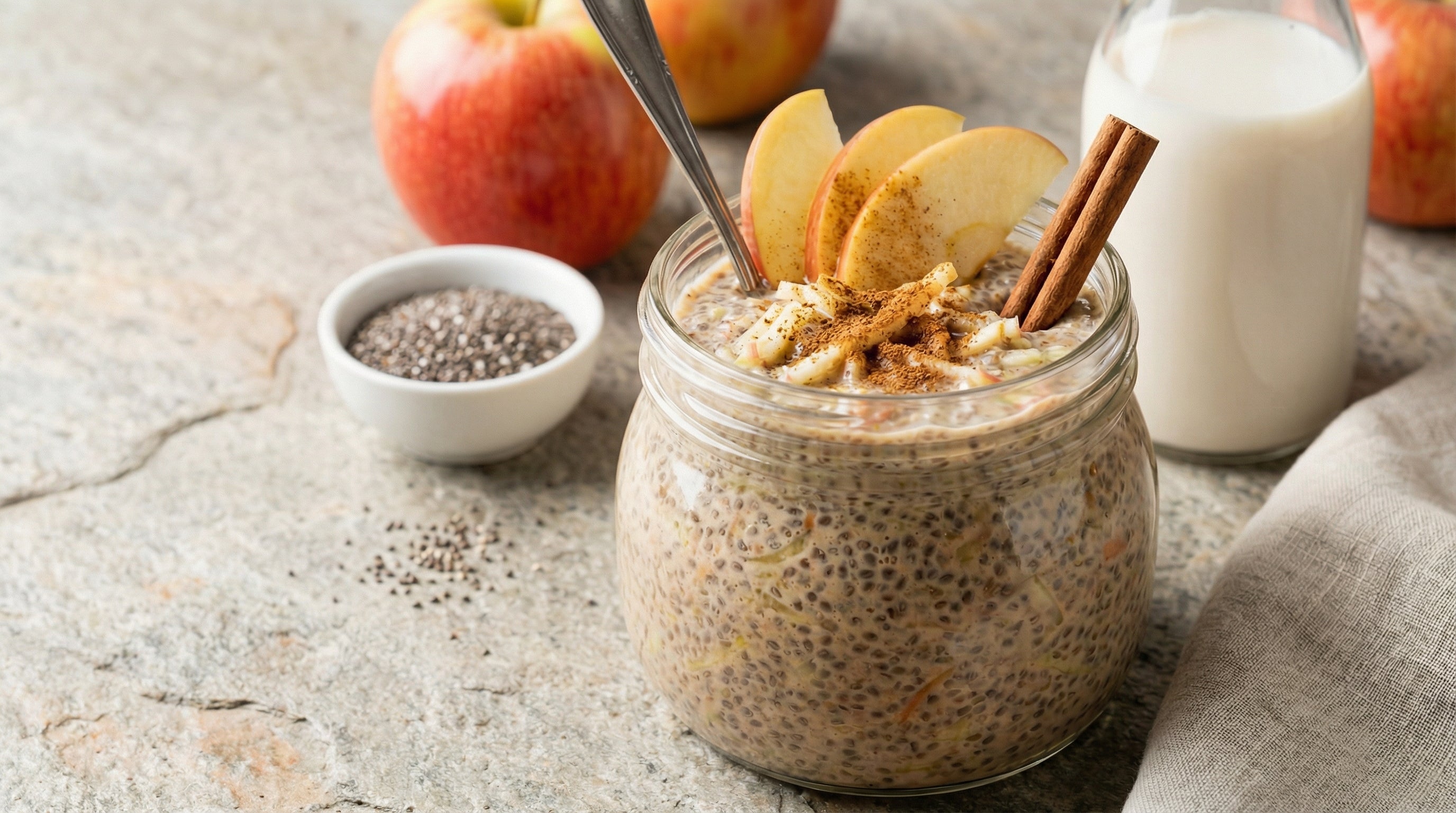 Apfel-Zimt-Chia-Pudding