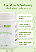ZeolithMED Detox-Pulver ultrafein 60g, Medizinprodukt mit CE-Zertifikat