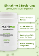 ZeolithMED polvere detox 650g, dispositivo medico con certificato CE