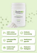 ZeolithMED polvere detox 650g, dispositivo medico con certificato CE
