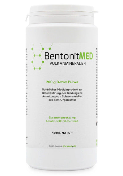 BentonitMED polvere detox 200g, dispositivo medico con certificato CE