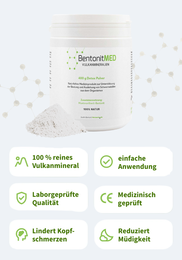 BentonitMED detox powder 400g, medical device with CE certificate