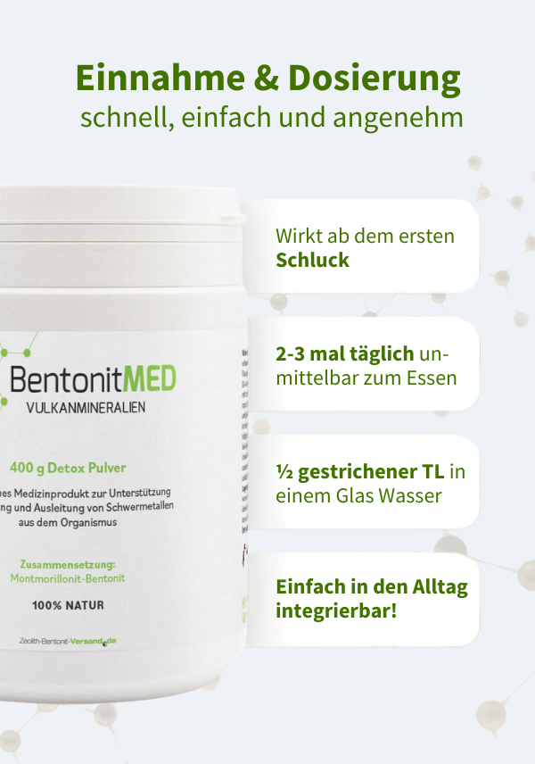 BentonitMED detox powder 400g, medical device with CE certificate