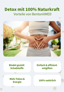 BentonitMED Detox-Pulver 600g, Medizinprodukt mit CE-Zertifikat