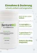 BentonitMED Detox-Pulver 600g, Medizinprodukt mit CE-Zertifikat