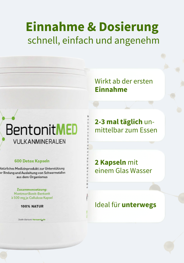 BentonitMED 600 detox capsules, medical device with CE certificate