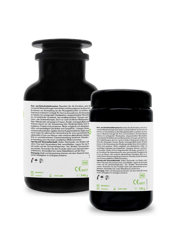 BentonitMED 200 + 600 capsule detox Pacchetto economico in vetro violetto Miron, prodotti medicali con certificato CE