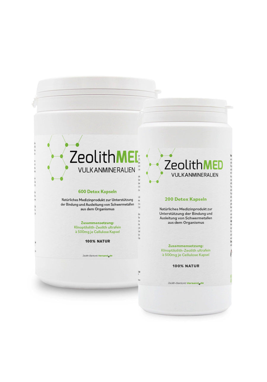 ZeolithMED 200 + 600 capsule detox in Pacchetto economico, prodotti medicali con certificato CE