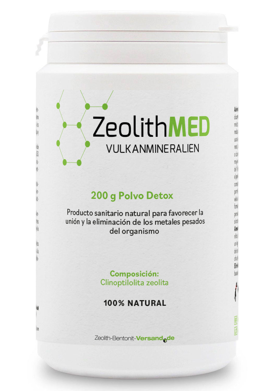 ZeolithMED polvere detox 200g, dispositivo medico con certificato CE