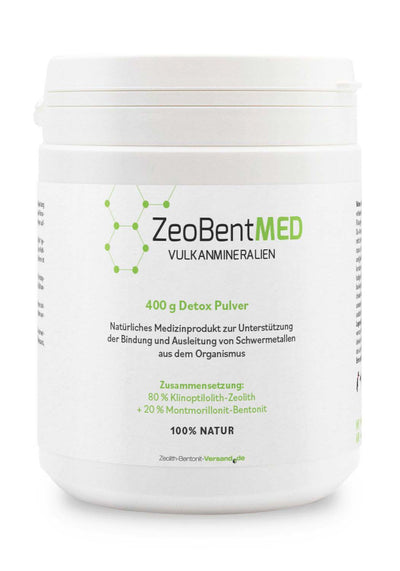 ZeoBentMED polvere detox 400g, dispositivo medico con certificato CE