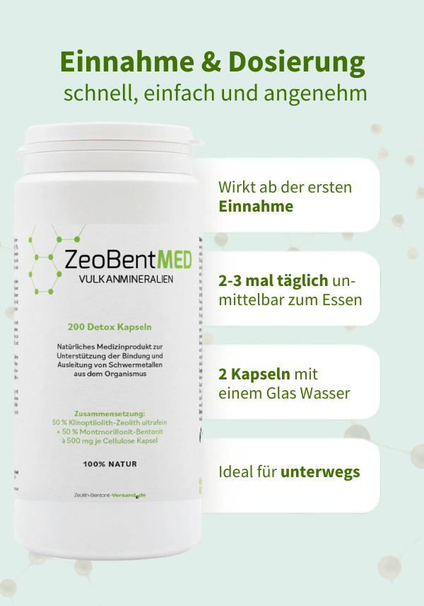 ZeoBentMED 200 capsule detox, dispositivo medico con certificato CE