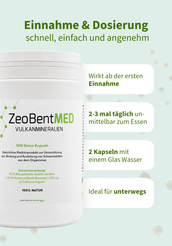 ZeoBentMED 600 detox capsules, medical device with CE certificate
