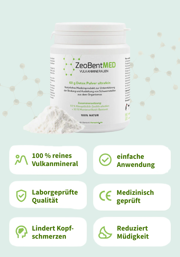 ZeoBentMED detox powder ultra-fine 60g, medical device with CE certificate