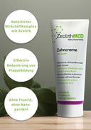 6x dentifricio ZeolithMED 75ml in confezione risparmio, dentifricio senza fluoro