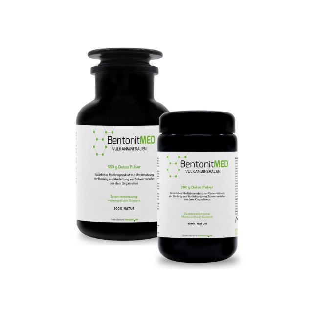 BentonitMED detox powder 550g + 200g in an economy pack, medical devices with CE certificate
