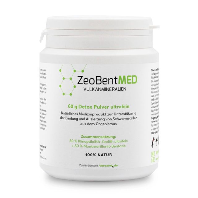 ZeoBentMED detox powder ultra-fine 60g, medical device with CE certificate