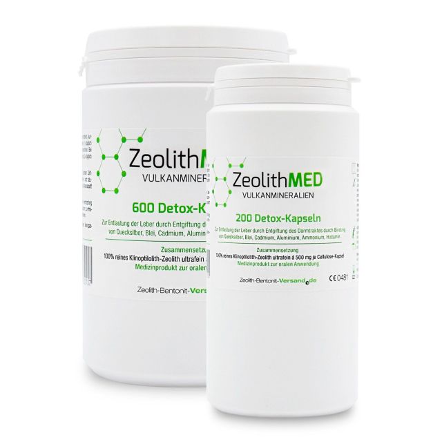 Zeolite MED 800 detox capsules saving packs, Medical devices