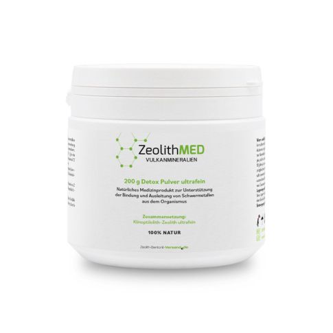 ZeolithMED detox powder ultra-fine 200g, medical device with CE certificate
